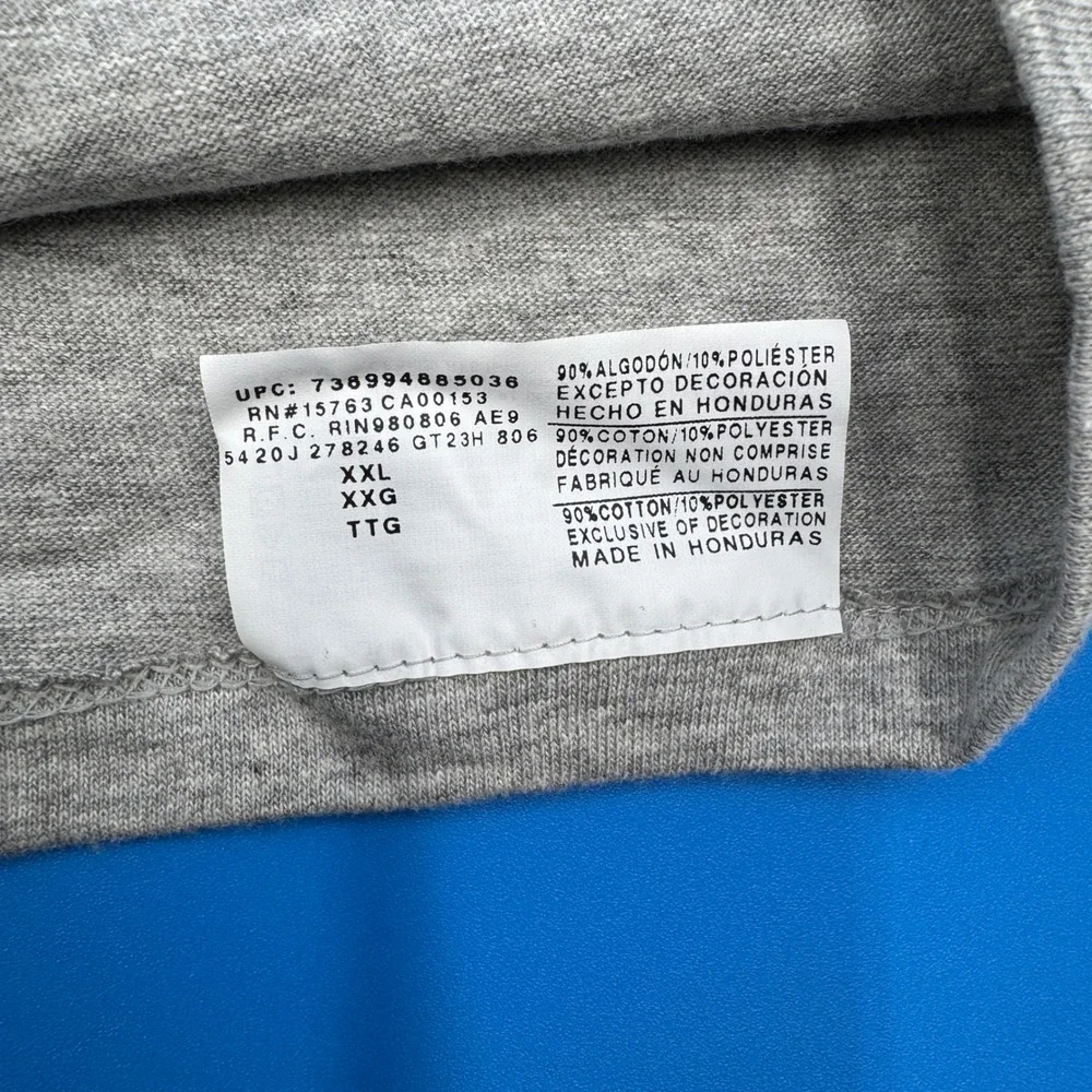 Champion Men's Gray Classic Logo T Shirt Short Sleeve Crew‎ Neck XXL - Picture 3 of 5